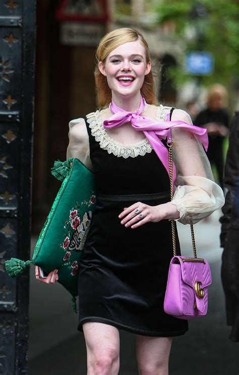 elle fanning in gucci|elle fanning outfits.